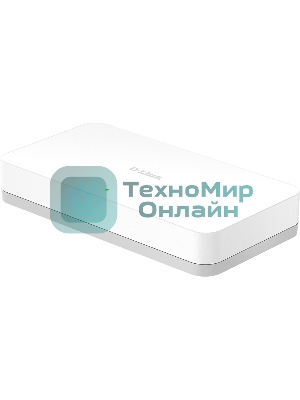 Коммутатор неуправляемый D-Link DGS-1008A/F1A с 8 портами 10/100/1000Base-T (465291)