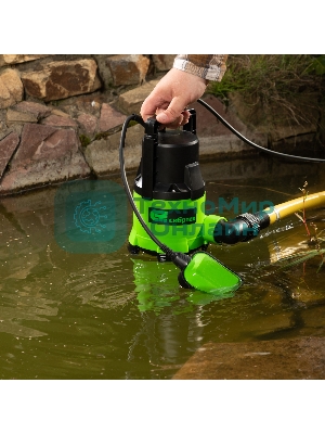 Дренажный насос Сибртех для грязной воды СДН650-35 650 Вт напор 8 м 11000 л/ч