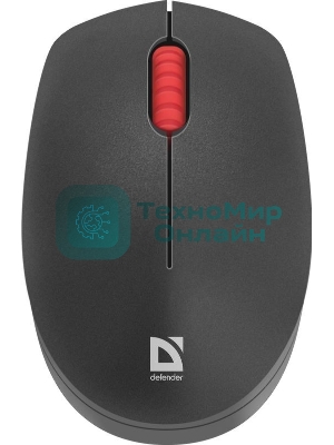 Мышь беспроводная Defender Tiana MB-055 черный, 1000 dpi, радиоканал, USB, кнопки - 3