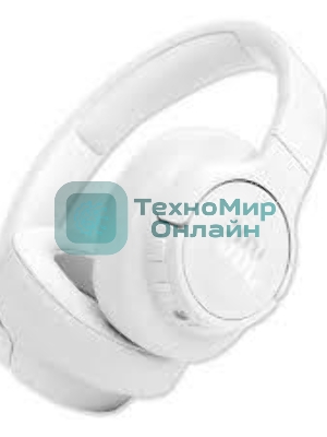Беспроводные/проводные наушники JBL Tune 770NC белый, полноразмерные, Bluetooth + проводной, активное шумоподавление, до 70 ч