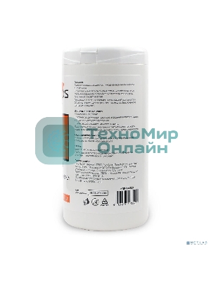 Салфетки для ЖК-экранов в банке KBF-100ECO, 100 шт.