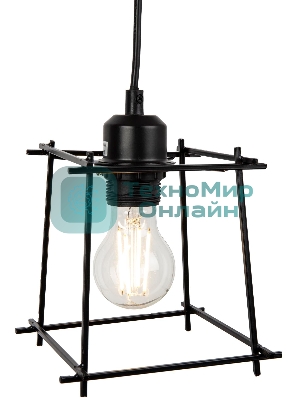 Светильник потолочный Hiper Подвес 1хЕ27х60Вт черный H046-0