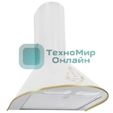 Вытяжка каминная Gefest ВО 1503 К62 белый/золотистый, 50 см, 1000 куб. м/ч, 78 дБ