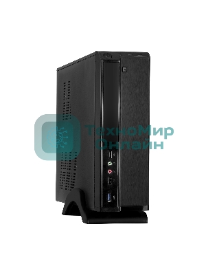 Компьютерный корпус Desktop ExeGate MI-207U-300W-8 (miniITX/mATX, БП M300 с вент. 8см, 1*USB+1*USB 3.0, аудио, черный)