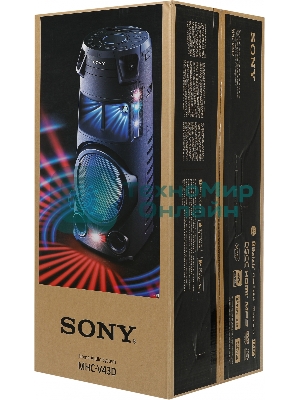 Минисистема Sony MHC-V43D черный/CD/CDRW/DVD/DVDRW/FM/USB/BT