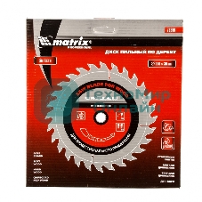 Пильный диск по дереву Matrix, 210x30мм, 36 зубьев Professional