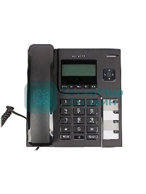 Телефон проводной Alcatel T56 черный АОН, Display, Flash, Recall, Wall mt.