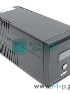 Источник бесперебойного питания PowerMan Smart Sine 1000 черный (Pure Sine Wave/LCD Display/USB/Software/RJ11/45)