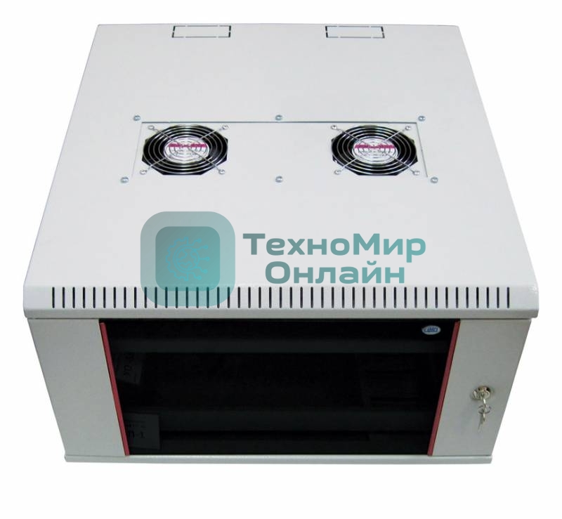 Шкаф телеком. настенный разборный 15U (600х550), съемные стенки, дверь стекло (ШРН-М-15.500) (1 коробка)