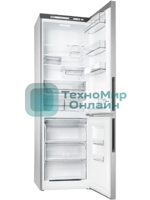 Холодильник Atlant XM-4624-181 серебристый двухкамерный 228/119л морозилка снизу