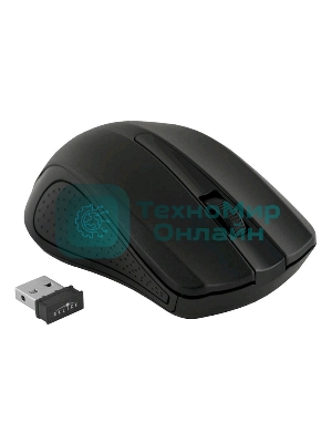 Мышь беспроводная Oklick 485MW черный, 1200 dpi, радиоканал, USB, кнопки - 3