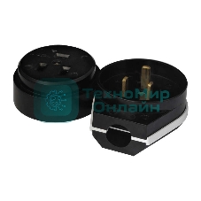 Разъем РШ-ВШ 32А 250В 2Р+РЕ откр. уст. черный UNIVersal 1234