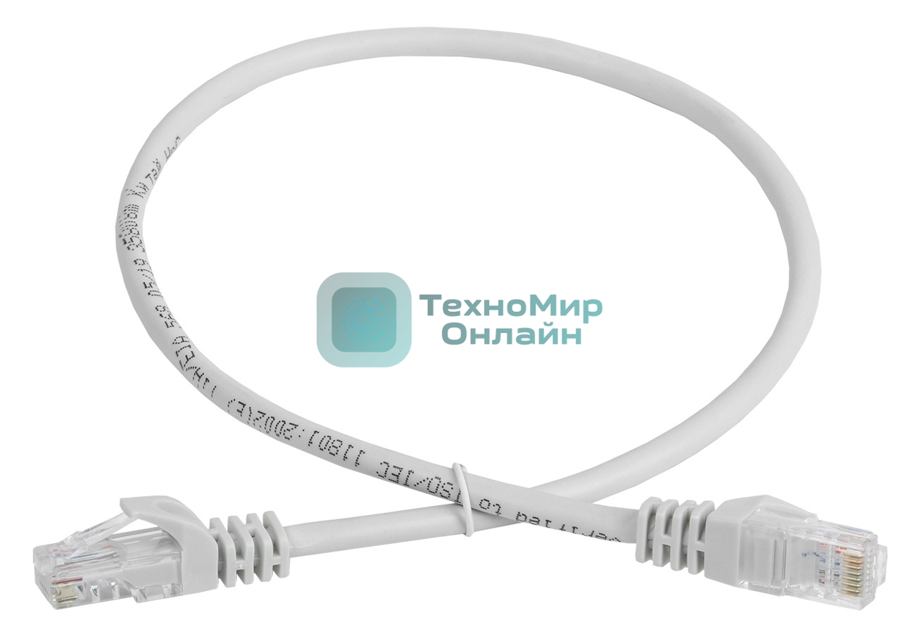 Шнур коммутационный Cat.5e UTP 2м серый GENERICA
