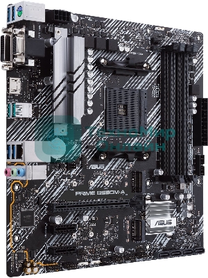 Материнская плата ASUS PRIME B550M-A/CSM, Socket AM4, B550, 2*DDR4, D-Sub+DVI+HDMI, SATA3 + RAID, Audio, Gb LAN, USB 3.1*8, USB 2.0*4, COM*1 header (w/o cable), mATX ; 90MB14I0-M0EAYC