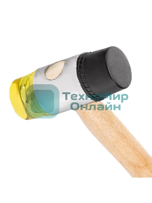 Молоток рихтовочный Sparta бойки 35 мм, комбинированная головка, деревянная ручка