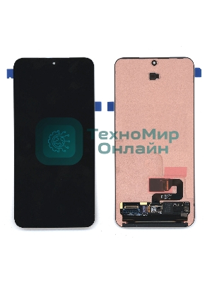 Дисплей (модуль) в сборе с тачскрином для Samsung Galaxy S24 черный orig lcd