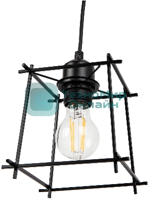 Светильник потолочный Hiper Подвес 1хЕ27х60Вт черный H046-0