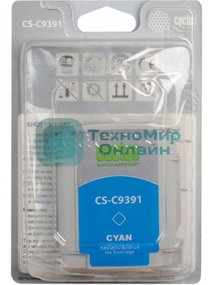 Картридж струйный Cactus CS-C9391 голубой для №88 HP Officejet Pro K550 (29мл)