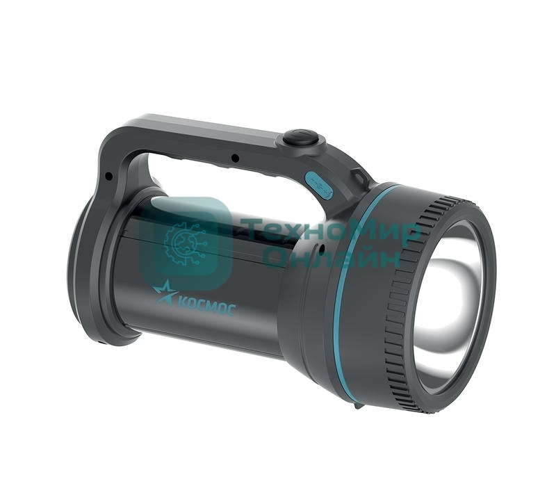Фонарь-прожектор светодиодный Космос 7Вт 3600 мАч 2 режима работы аккум. литий супер яркий экономный время работы до 24ч
