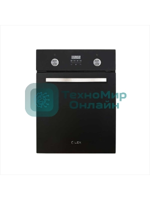 Духовой шкаф LEX EDP 4590 BL Matt Editionобъем 55л, LED таймер, 9 функций, встраиваемый