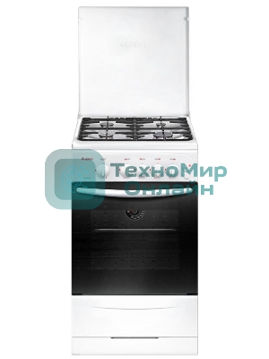 Плита газовая Gefest CG 50M04 K73 белый, конфорок 4 шт, духовка 42 л, 50 см x 85 см x 57 см