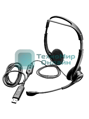 Гарнитура Logitech PC Headset 960 Stereo чёрный, проводная, USB
