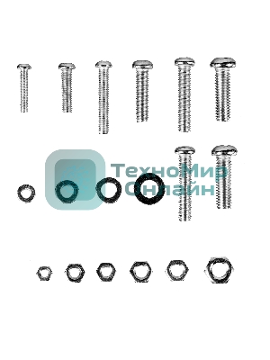 Набор винтов Сибртех, гаек, шайб, 420 предметов