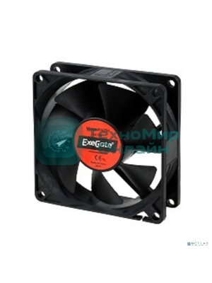 Вентилятор для корпуса ExeGate ExtraPower EP08025H3P черный, 80 мм, 2300 об/мин, 24 дБ, 3 pin