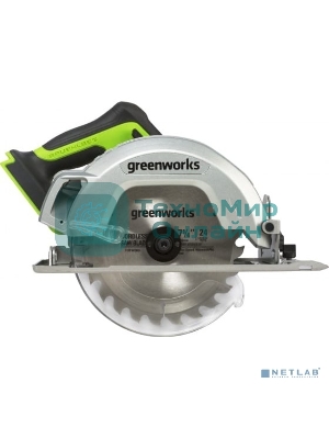 Циркулярная пила аккумуляторная GreenWorks GD24CS 24В, без АКБ и ЗУ (1500907)