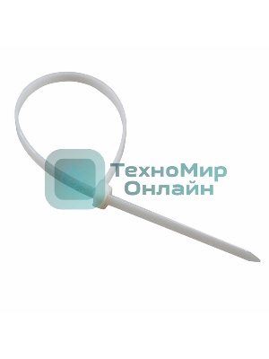 Хомут-стяжка кабельная нейлоновая Rexant 600 x 7.6 мм, белая, упаковка 100 шт.