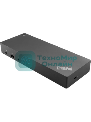 Док-станция Lenovo ThinkPad Hybrid USB-C with USB-A (2x DP, 2x HDMI, 3x USB A 3.1 Gen 2, 2x USB 2.0 1x USB Type-C, 1x RJ-45, 1x Combo Audio Jack 3.5mm/Kensington Lock, USB-C cable with USB-C to USB-A dongle/Up to 2 ext monitors (40AF0135EU)