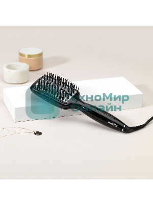 Расческа-выпрямитель BaByliss Smoothing Heated Brush HSB101E черный, 45 мм, 200 °C, 3 режима