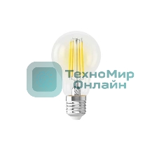 Умная LED лампа филамент GEOZON/E27/A60/5.5W/2200K-5500K/Wi-Fi/AC 220-250В, 50/60Гц/500lm/transparent GSH-SLF01