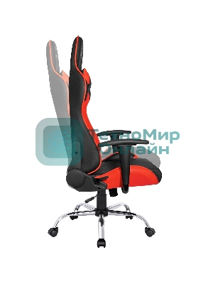 Кресло игровое Defender Azgard черный/Красный, полиуретан, 60 мм