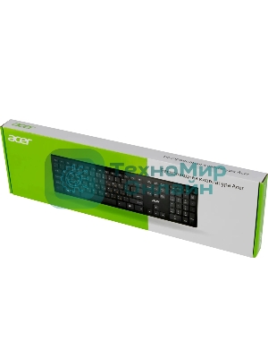 Клавиатура беспроводная Acer OKR020, USB, Радиоканал, черный