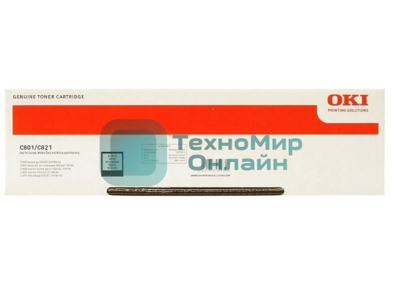 Картридж лазерный Oki C801/821 7К черный
