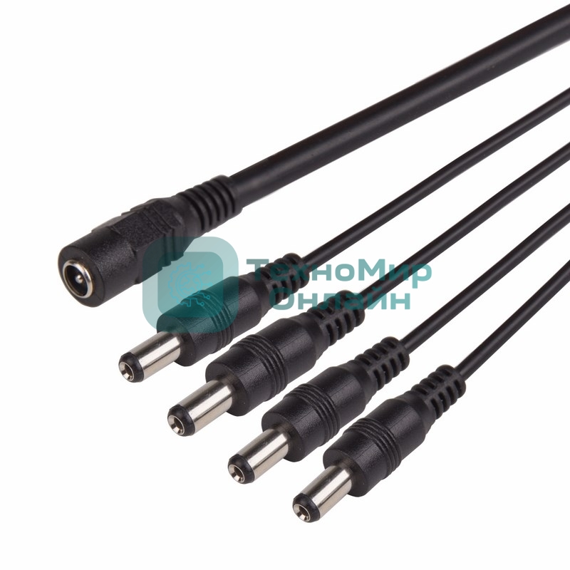 Разветвитель питания Rexant на 4 разъема 2,1х5,5 мм