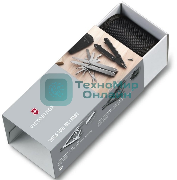 Мультитул Victorinox SwissTool Spirit MX (3.0224.MN) 105мм 24функц. чехол нейлоновый серебристый подар.коробка