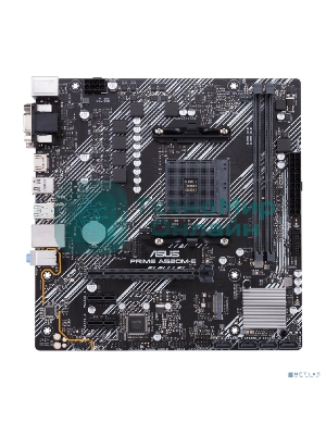 Материнская плата ASUS PRIME A520M-E/CSM, AM4, AMD A520, 2xDDR4, 4xSATA, 1xM.2, 1xPCIe 3.0 x16, 2xPCIe x1, 1xDVI-D, 1xHDMI, 1xVGA, 1x 1Gb LAN, 1xUSB-A 3.2 Gen 2, 2xUSB-A 2.0, 4xUSB-A 3.2 Gen 1, 3x3.5 мм, 7.1, mATX