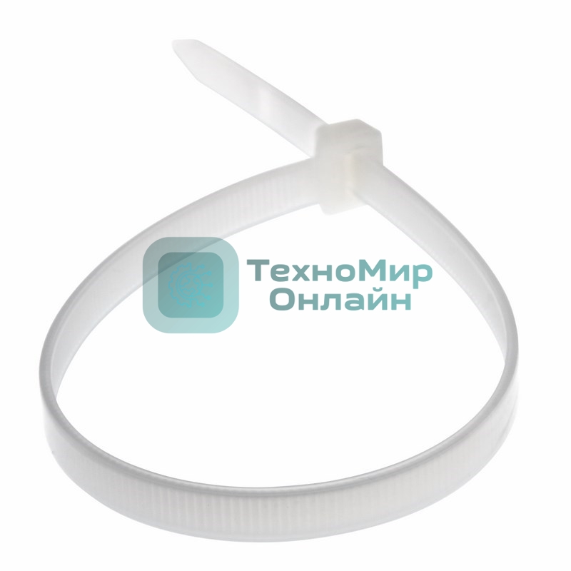 Хомут-стяжка кабельная нейлоновая Rexant 350 x7,6 мм, белая, упаковка 100 шт.