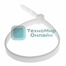 Хомут-стяжка кабельная нейлоновая Rexant 350 x7,6 мм, белая, упаковка 100 шт.