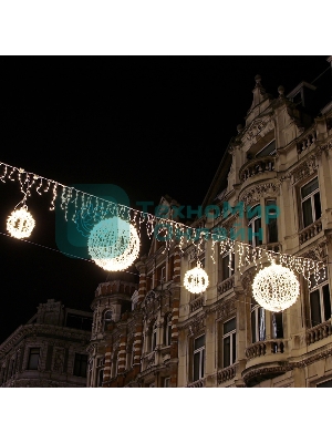 Гирлянда Neon-night Айсикл (бахрома) светодиодный, 4,8 х 0,6 м, прозрачный провод, 230 В, диоды белые, 176 LED