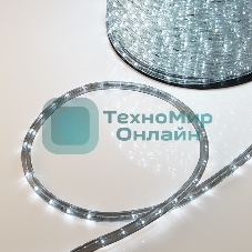 Дюралайт Neon-night LED, свечение с динамикой (3W) - белый, 36 LED/м, бухта 100м