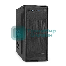 Компьютерный корпус Miditower ExeGate XP-332UC (ATX, без БП, 2хUSB 3.0/1хTypeC, аудио, черный)