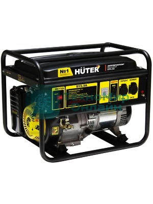 Электрогенератор бензиновый Huter DY6.5A, 5.5 кВт, 84 дБ, 73.3 кг