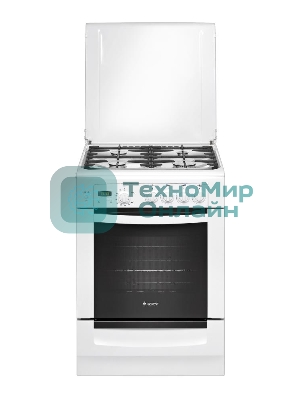 Плита газовая Gefest ПГ 6100-03 белый, конфорок 4 шт, духовка 52 л, 60 см x 85 см x 60 см
