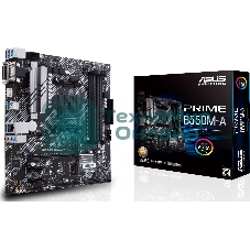 Материнская плата ASUS PRIME B550M-A/CSM, Socket AM4, B550, 2*DDR4, D-Sub+DVI+HDMI, SATA3 + RAID, Audio, Gb LAN, USB 3.1*8, USB 2.0*4, COM*1 header (w/o cable), mATX ; 90MB14I0-M0EAYC