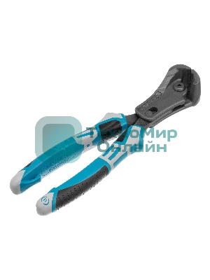 Клещи торцевые Gross усиленные с рычажным механизмом, трехкомпонентные рукоятки, 200 мм