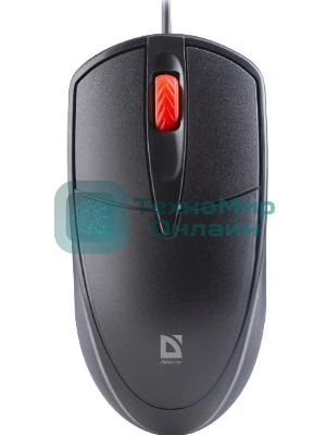Мышь проводная Defender Icon MB-057 черный, 1000 dpi, USB, кнопки - 3