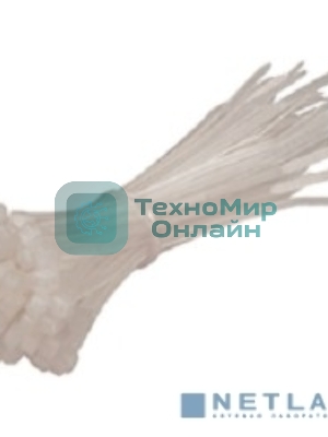Стяжка нейлоновая Exegate EX253846RUS неоткрывающаяся CV-100W, 100 мм, упак. 100 шт белая